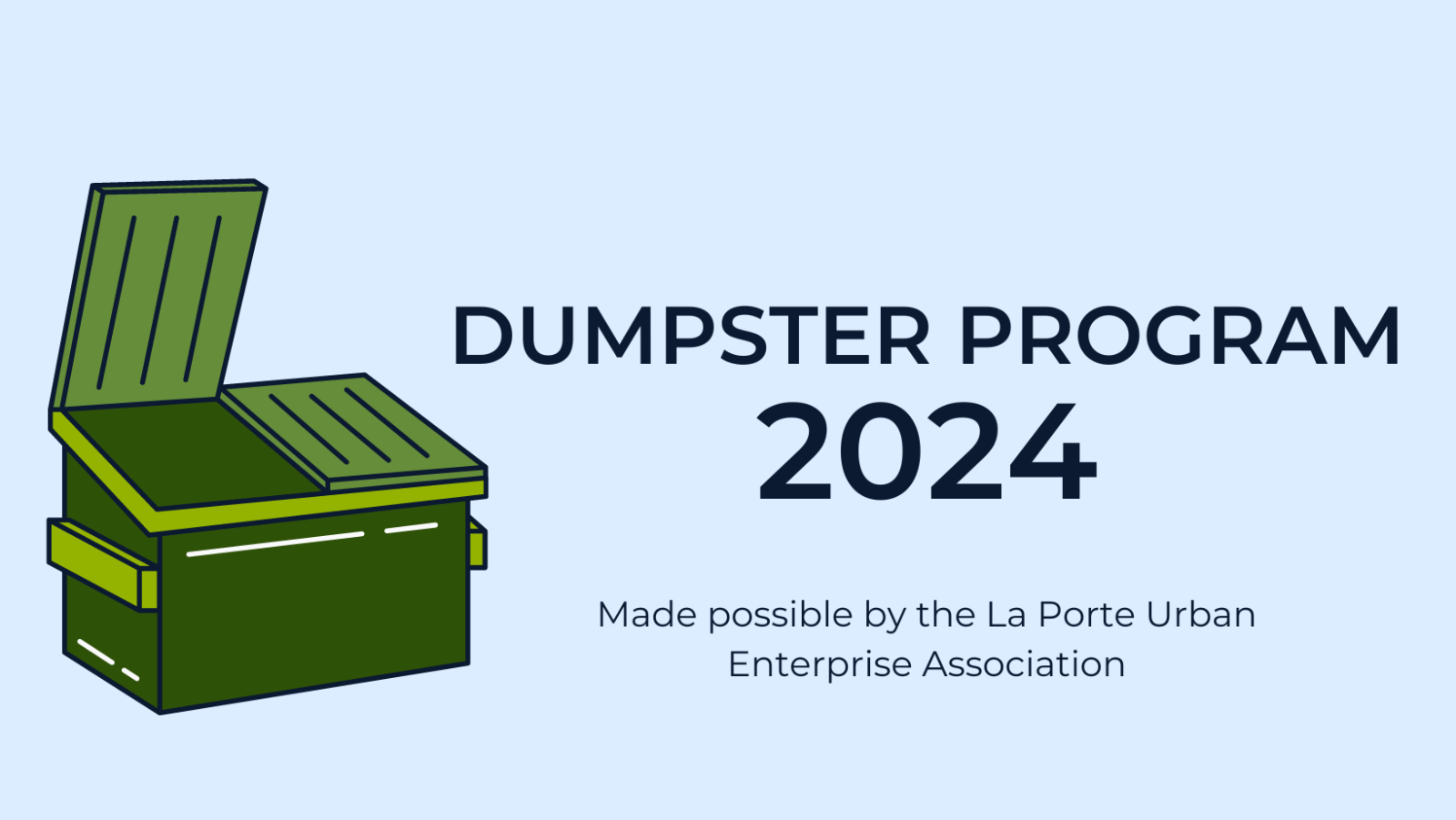 Dumpster Program City of La Porte, Indiana Official site